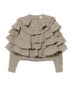 TOGA PULLA / CHECK FRILL BLOUSE