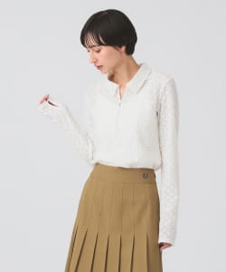起毛 レース シャツ