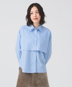 【+15%ポイントUP】Ｗカラー レイヤード シャツ
