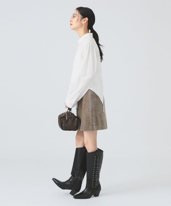 【Ray beams】バルーンヘムカットアウトシャツ Ray BEAMS / バルーン ヘム カット アウト シャツ
