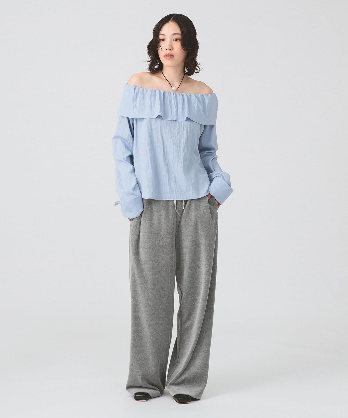 Ray BEAMS - 新品  オープンショルダーブラウス Ray BEAMS（レイビームス）の「Ray BEAMS / ショルダー オープン