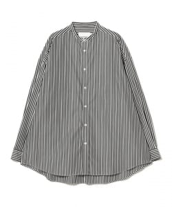 Graphpaper / High Count Broad L/S Oversized Band Collar Shirt