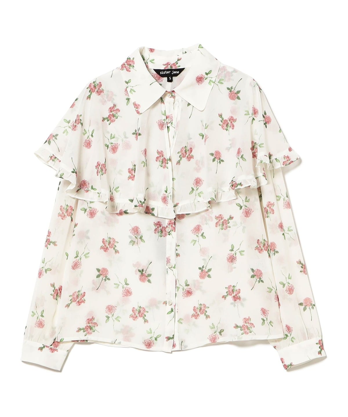 sister jane シスター ジェーン / Bay Flora Cape Blouse シャツ・ブラウス WOMEN IVORY S sister jane シスター ジェーン / Bay Flora Cape Blouse シャツ・ブラウス WOMEN IVORY S