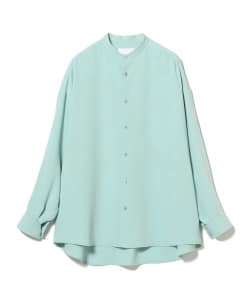 Graphpaper / Satin Oversized Band Collar Shirt