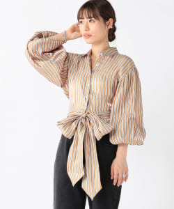 GHOSPELL / Stripe Crop Shirts