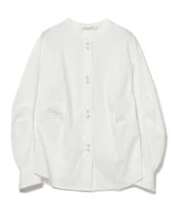 Ray BEAMS / 女裝 立領 弧線袖 襯衫
