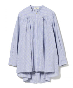 ▲○Uhr / Back Gathered Layered Shirt