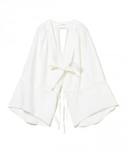 ▲○QUWAGI / ギャザー スリーブ ブラウス