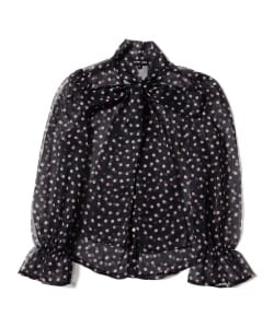 sister jane / Painterly Polka Chiffon Blouse