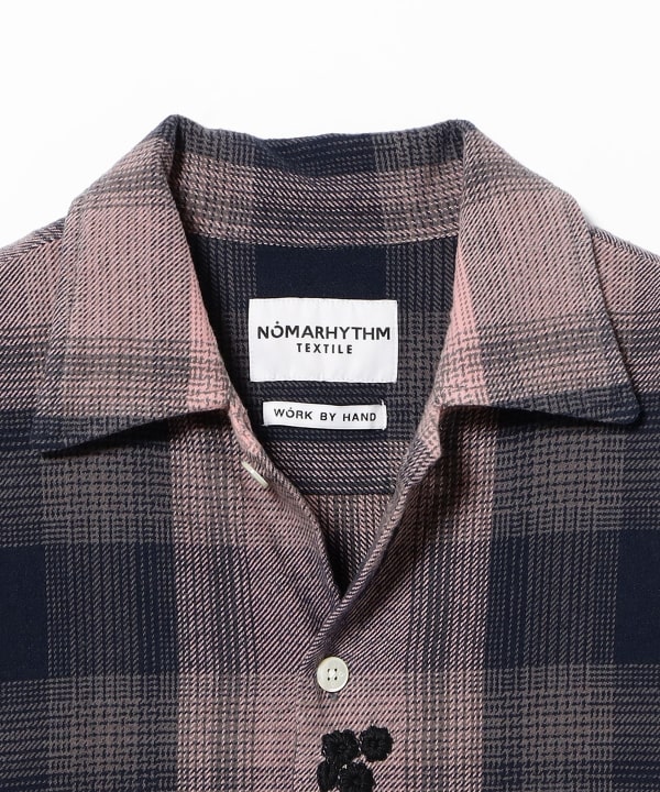 NOMARHYTHM TEXTILE / Check Flower Shirt