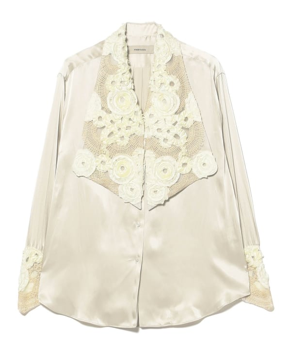 FUMIE=TANAKA / Embroidery Collar Shirt