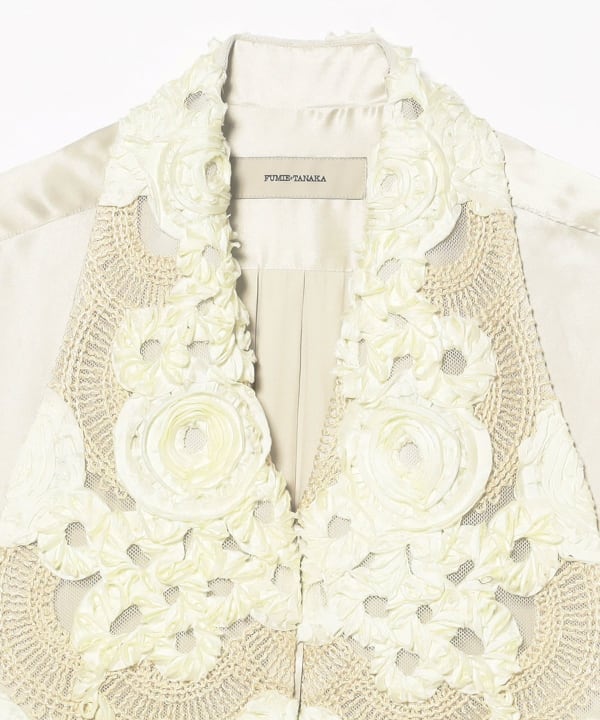 FUMIE=TANAKA / Embroidery Collar Shirt