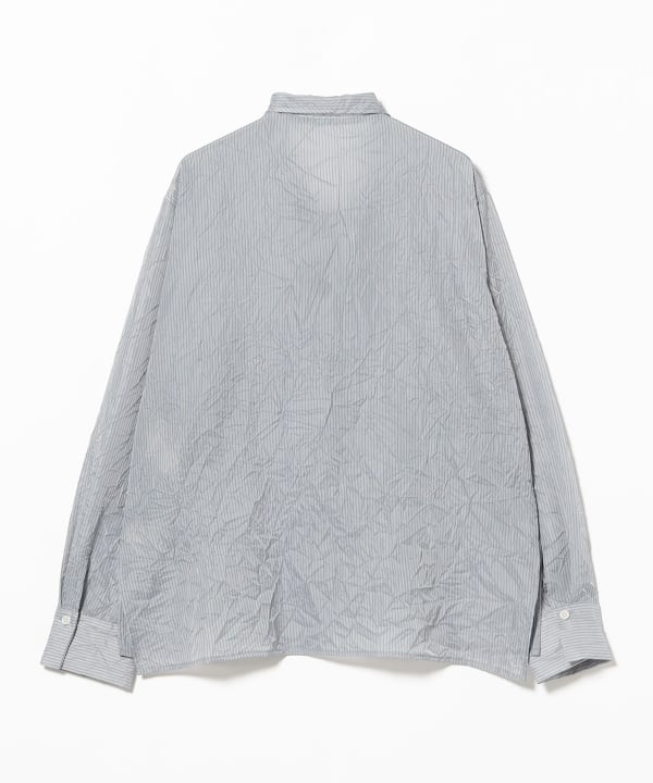 Striped Washer Ribbon Blouse