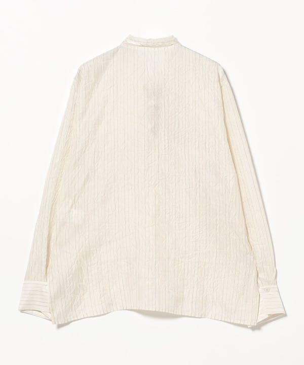 Striped Washer Ribbon Blouse
