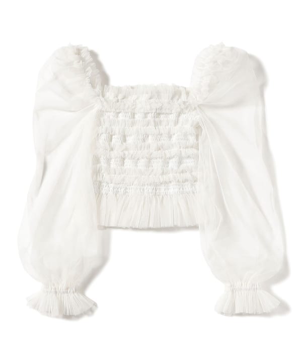 DREAM sister jane / Pigment Tulle Ruffle Tops