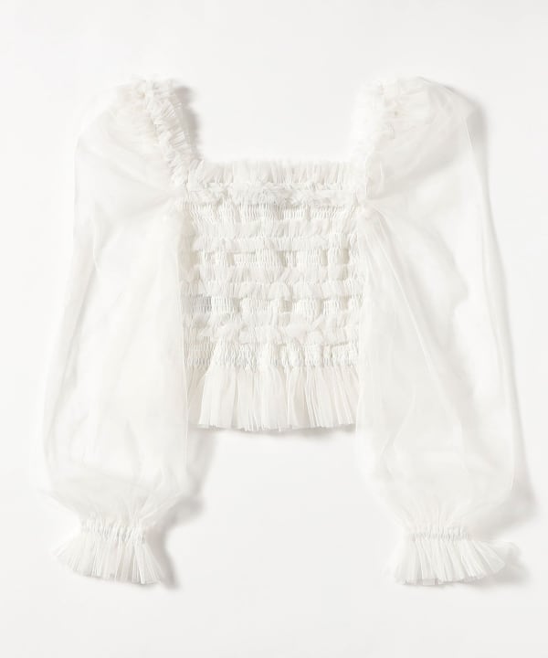 DREAM sister jane / Pigment Tulle Ruffle Tops