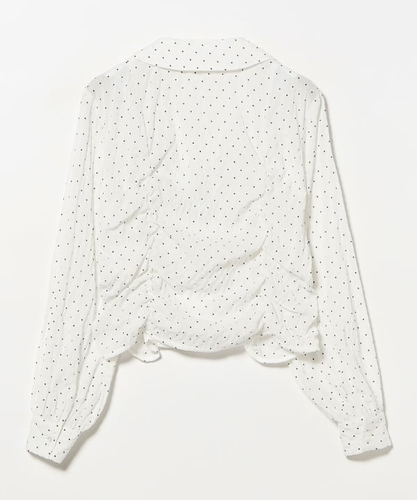 プリント シャーリング シャツ