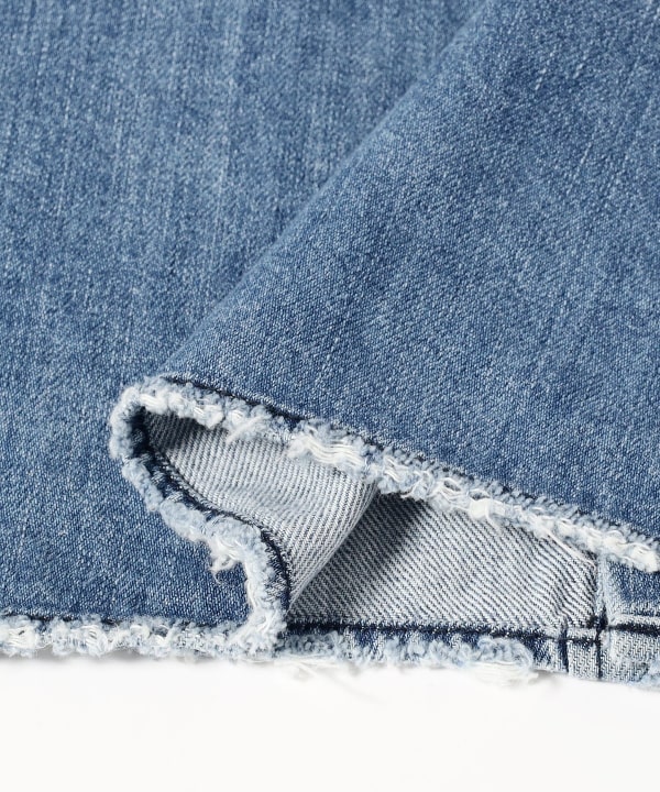 RhodolirioN / Button-down Shirt Damaged Denim