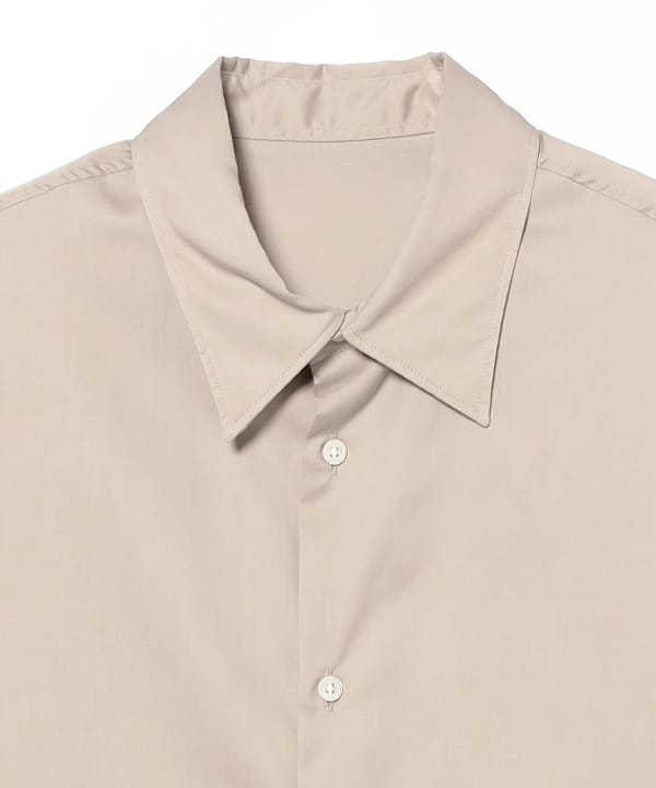 Graphpaper / Silicon Poplin Deep Slit Regular Collar Shirt