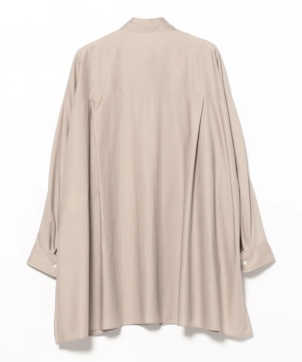 Graphpaper / Silicon Poplin Deep Slit Regular Collar Shirt