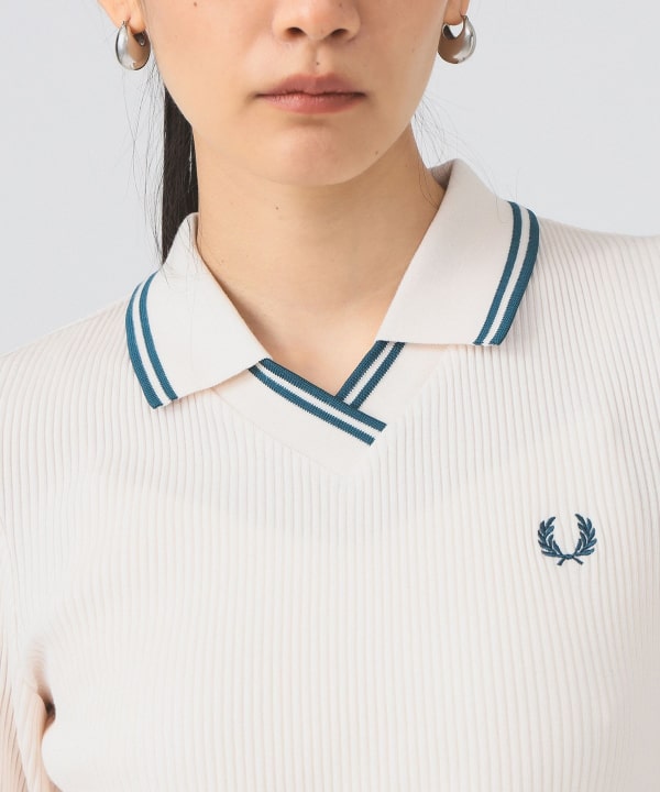 FRED PERRY Ray BEAMS 別注 ポロシャツ ニット テラコッタ FRED PERRY Ray BEAMS 別注 ポロシャツ ニット テラコッタ