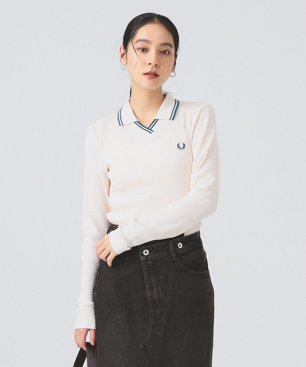 Ray BEAMS（レイ ビームス）【別注】FRED PERRY / Twin Tipped Ribbed
