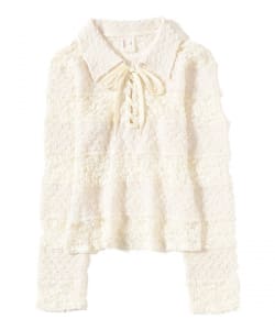 YUHAN WANG / Lace Polo Tops