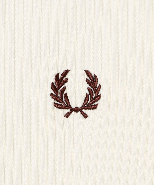 FRED PERRY / ボタン スルー リブ ポロシャツ