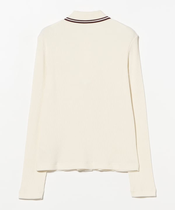 FRED PERRY / ボタン スルー リブ ポロシャツ