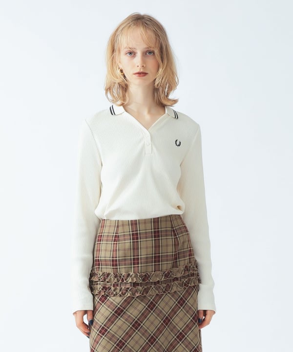 【+10%ポイントUP】【別注】FRED PERRY / リブ ポロシャツ Model：H172 B73 W57 H88　Size：（画像の商品はサンプル用サイズのため実際のサイズ感と異なります）