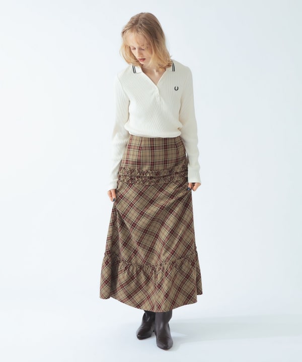 【+10%ポイントUP】【別注】FRED PERRY / リブ ポロシャツ