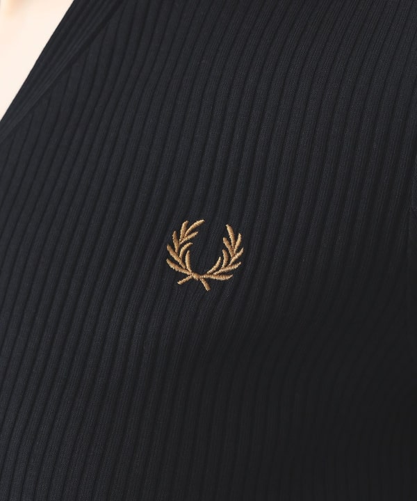 【+10%ポイントUP】【別注】FRED PERRY / リブ ポロシャツ