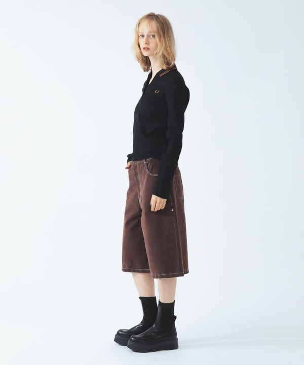 【+10%ポイントUP】【別注】FRED PERRY / リブ ポロシャツ
