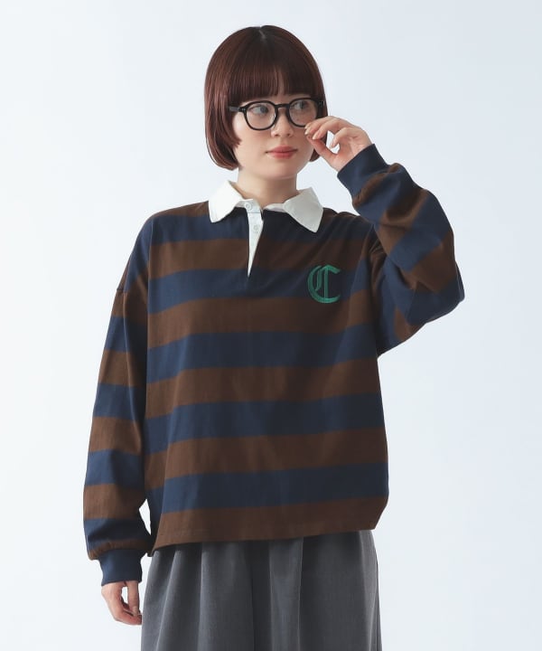 【別注】Champion / ラグビー Tシャツ BEAMS STAFF：H164　Size：ONE SIZE