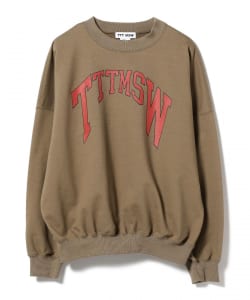 ▲○TTT_MSW / College Logo crew neck sweat