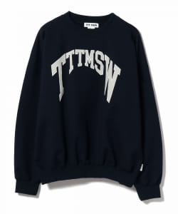 ▲○TTT_MSW / College Logo crew neck sweat