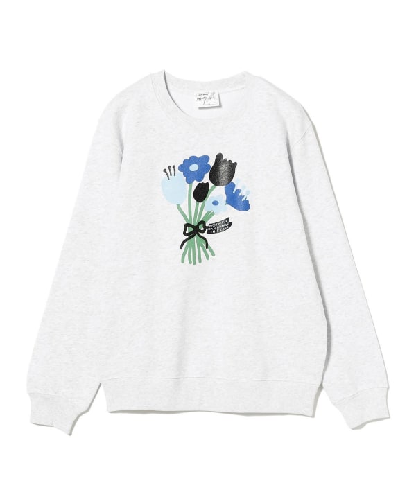 Rey BEAMS Shiomi Wada 花束 グレー スウェット 新品 Ray BEAMS（レイ ビームス）Shiomi Wada / Bouqet Sweat