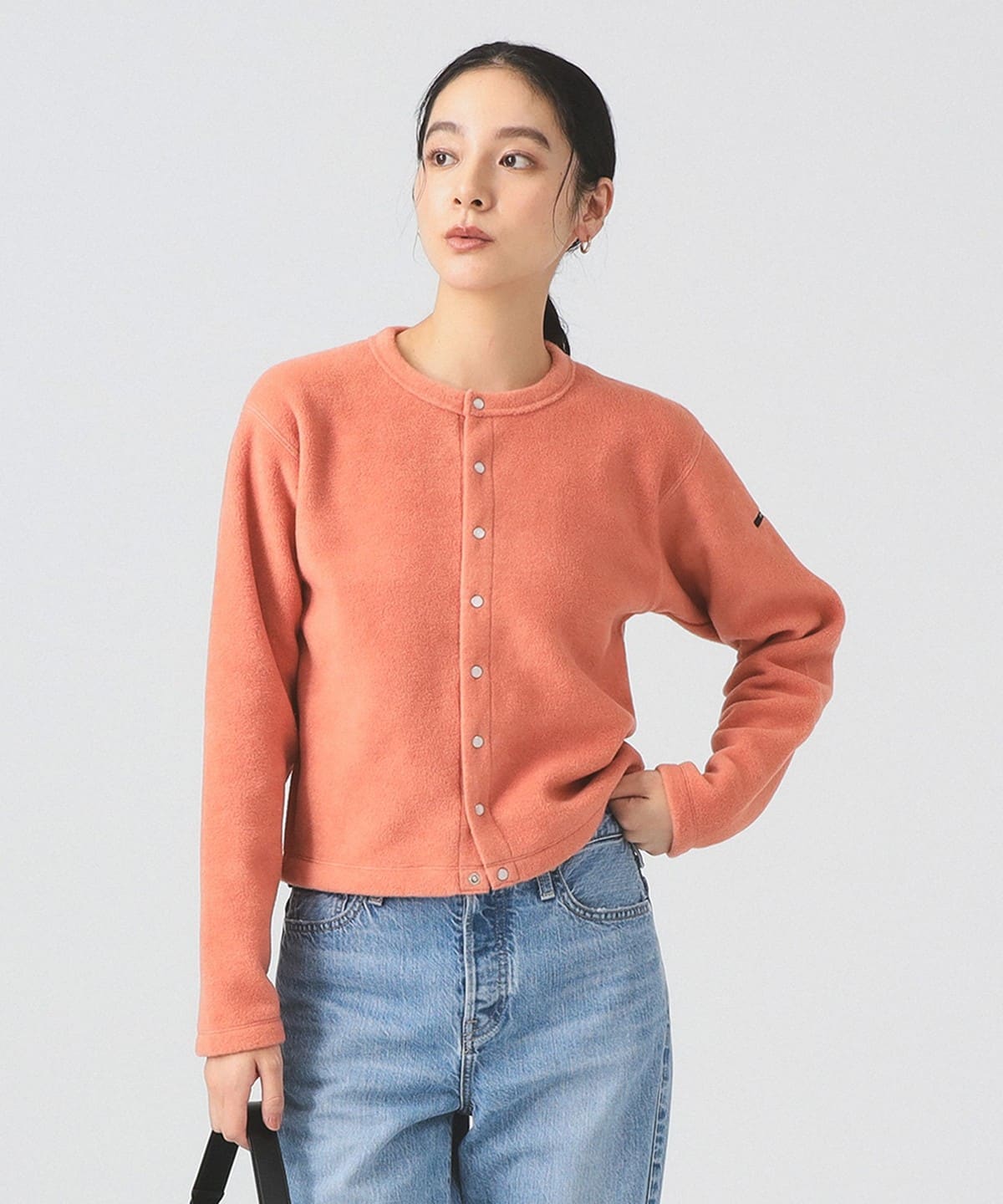 ORCIVAL オーシバル / フリース クルーネック カーディガン トップス WOMEN 510 PINK 2 ORCIVAL オーシバル / フリース クルーネック カーディガン トップス WOMEN 510 PINK 2
