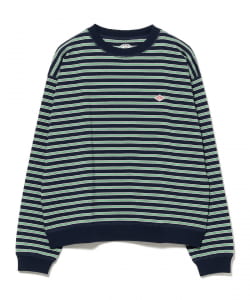 DANTON / WOMEN'S LONG SLEEVE STRIPE SWEAT T-SHIRT