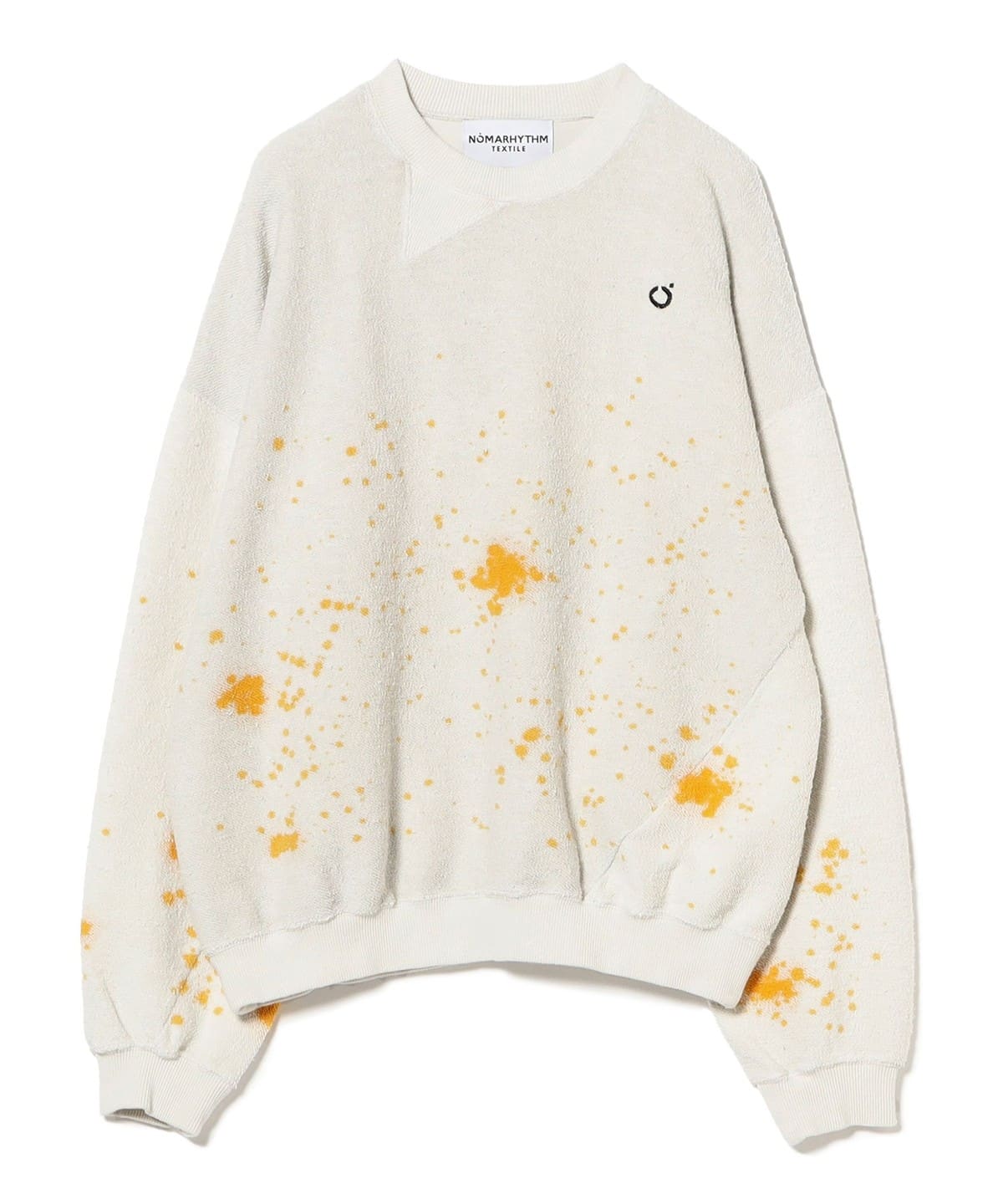 【別注】NOMARHYTHM TEXTILE / Sweatshirt トップス WOMEN White*Yellow 1 【別注】NOMARHYTHM TEXTILE / Sweatshirt トップス WOMEN White*Yellow 1