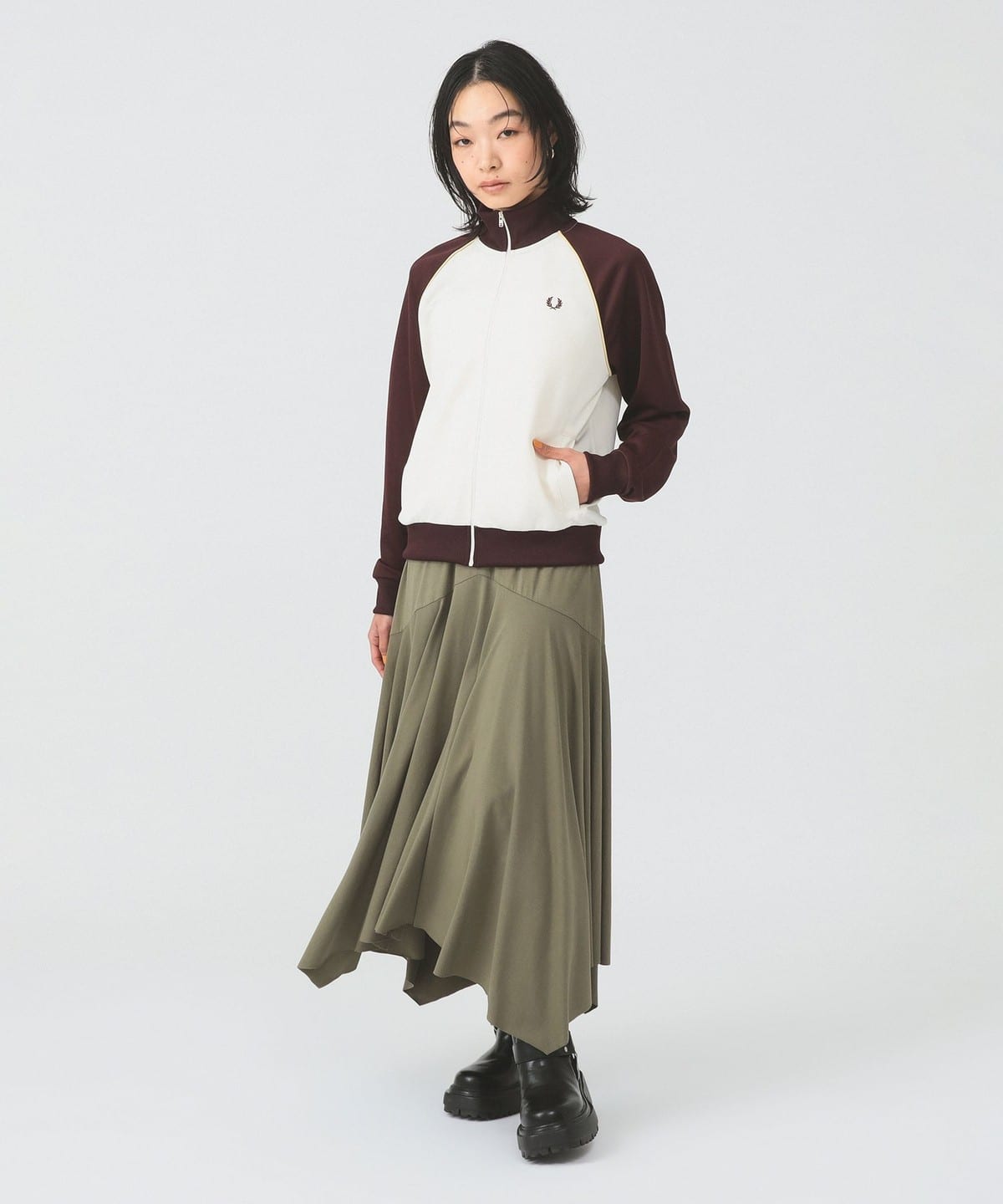 Ray BEAMS（レイ ビームス）FRED PERRY / カラーブロック トラック