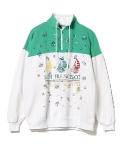 BEAMS COUTURE / 花柄 ハンドプリント スウェット ③