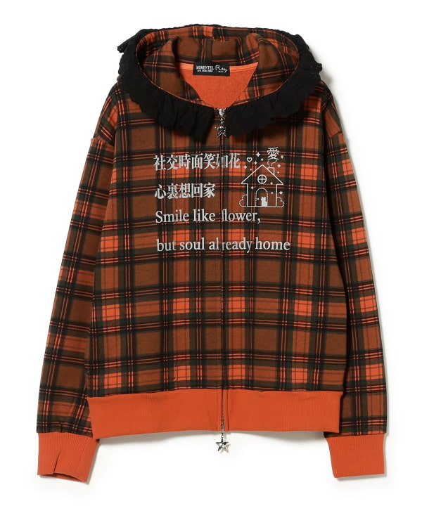 【別注】MOMENTEL × Ray BEAMS / チェック フーディー