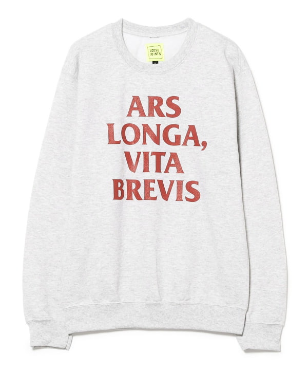 LOOSE JOINTS / KOSUKE SHONO 'ARS LONGA, VITA BREVIS' CREW NECK