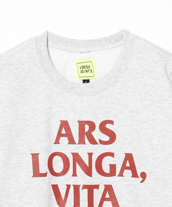 LOOSE JOINTS / KOSUKE SHONO 'ARS LONGA, VITA BREVIS' CREW NECK