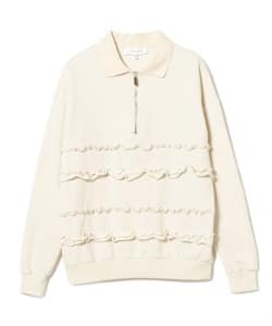 sister jane / Vela Ruffle Polo Sweatshirt