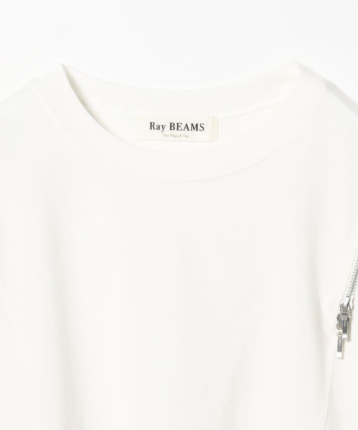 Ray BEAMS（レイ ビームス）Ray BEAMS / ショルダー ジップ Tシャツ（T