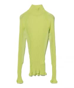 〇beautiful people / sheer rib jersey diver cutline top