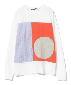 ALOYE × Ray BEAMS / 別注 ストライプ ロングスリーブ Tシャツ