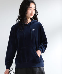 【WEB限定】adidas / TREFOIL ベロア フーディー